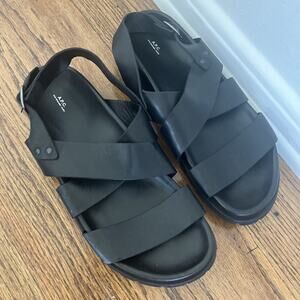 APC Emile Sandals - SIZE 44 Black A.P.C. Size 11 Used 1 Time